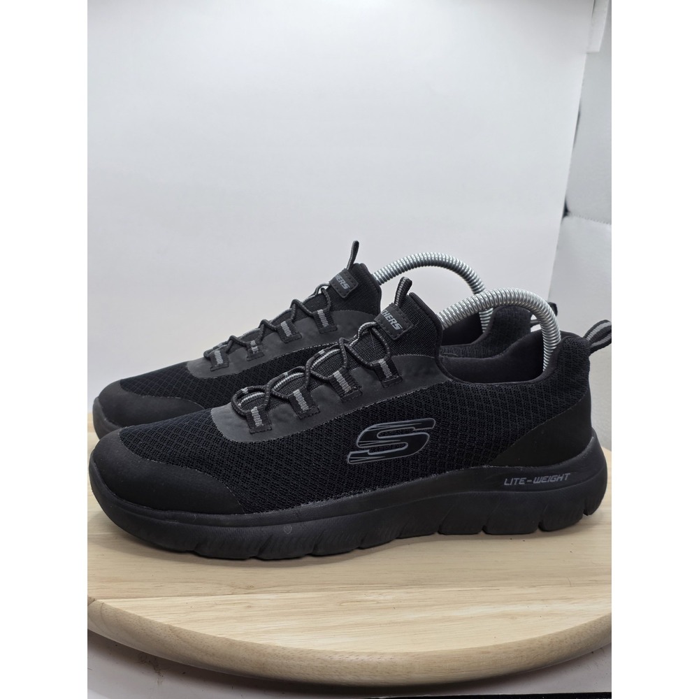 Men's size 7 - Skechers Sport Summits Black Casual Memory Foam Slip On